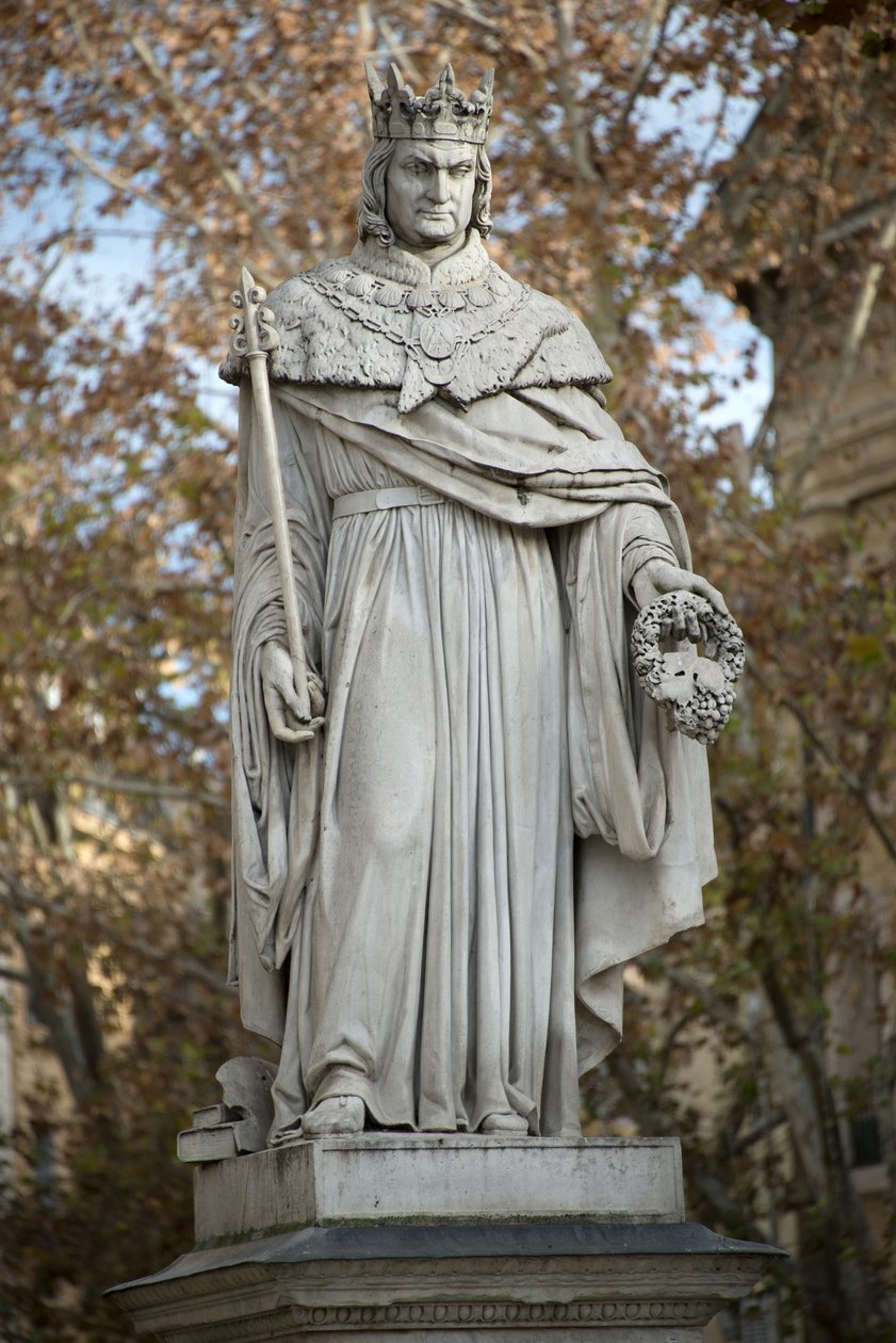 Statue af kong Rene af Pierre Jean David dAngers