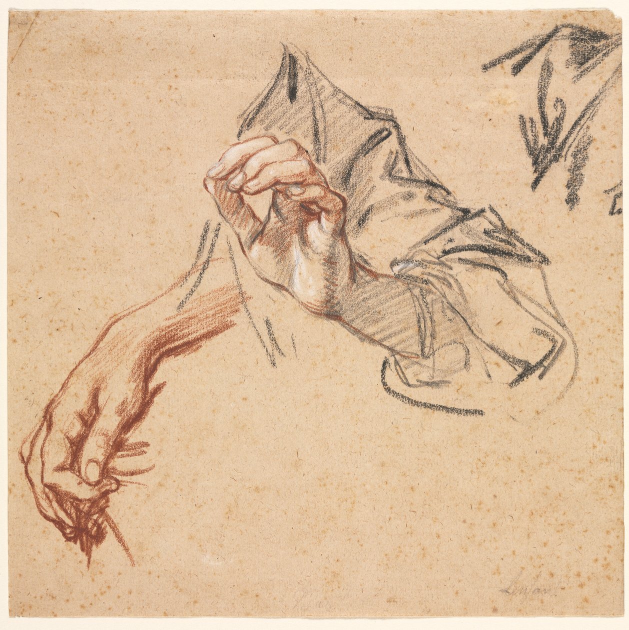 Study of Hands (recto) af Pierre Lenfant