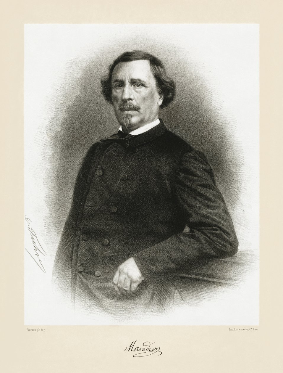 Hippolyte Maindron, 1865-66 af Pierre Louis Pierson