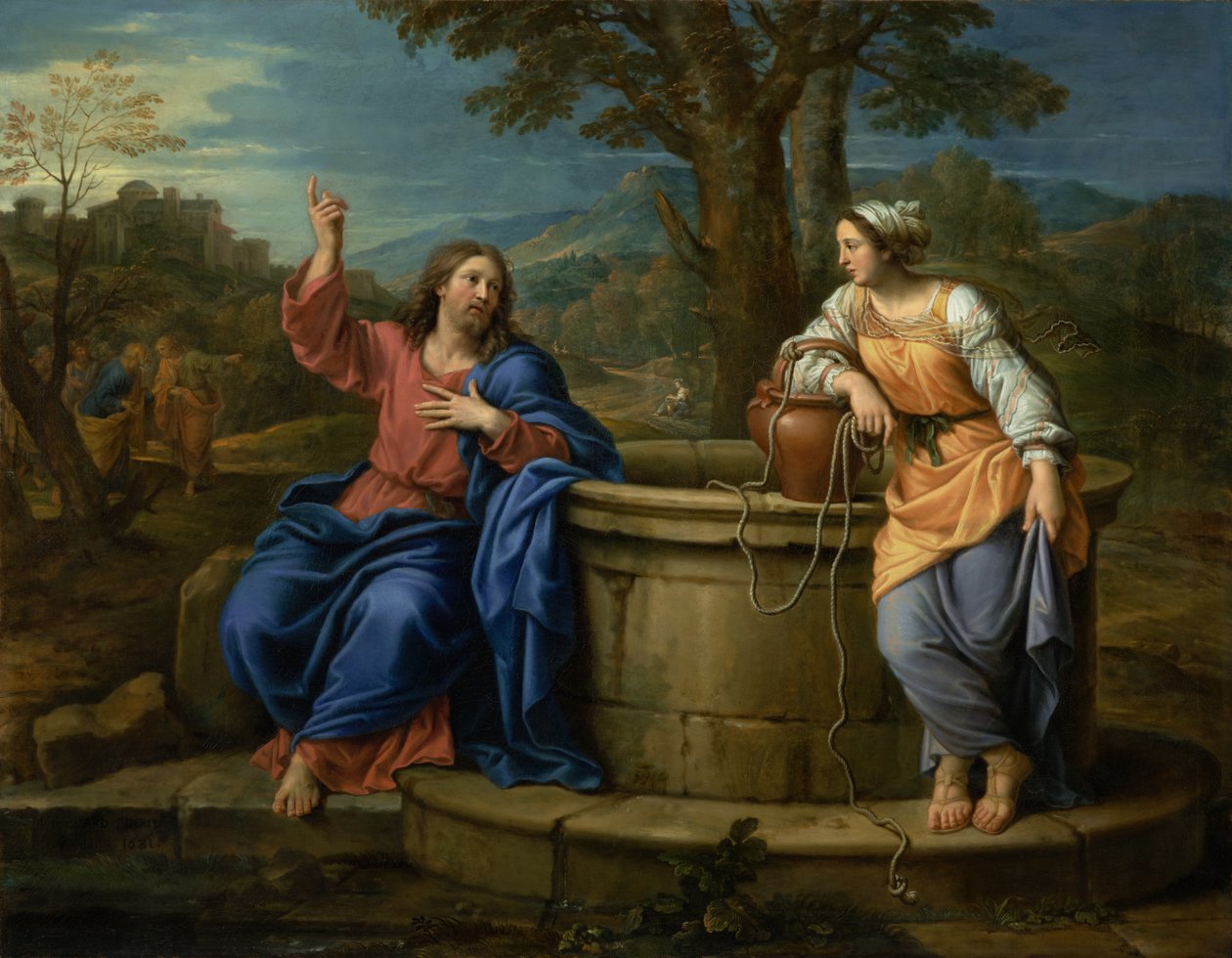 Kristus og Samarias kvinde af Pierre Mignard