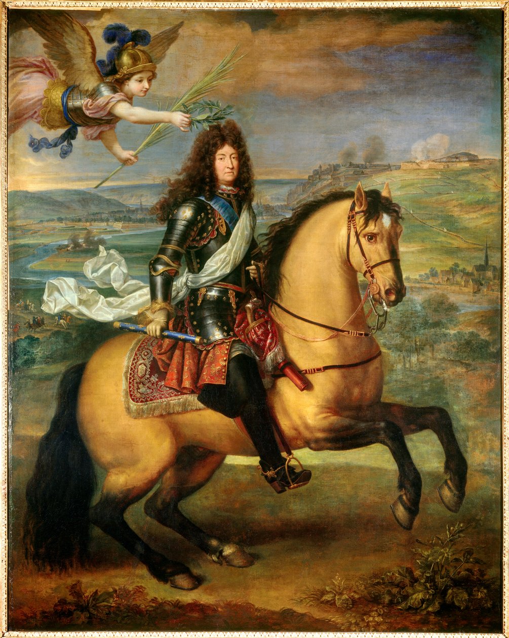 Rytterportræt af Ludvig XIV af Pierre Mignard