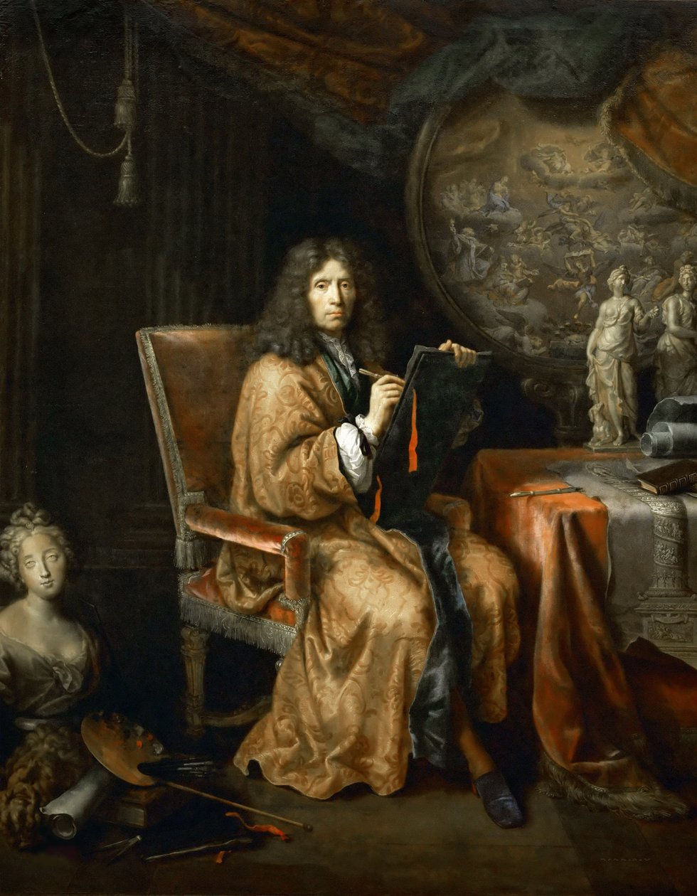 Selvportræt, mellem 1680 og 1690. af Pierre Mignard