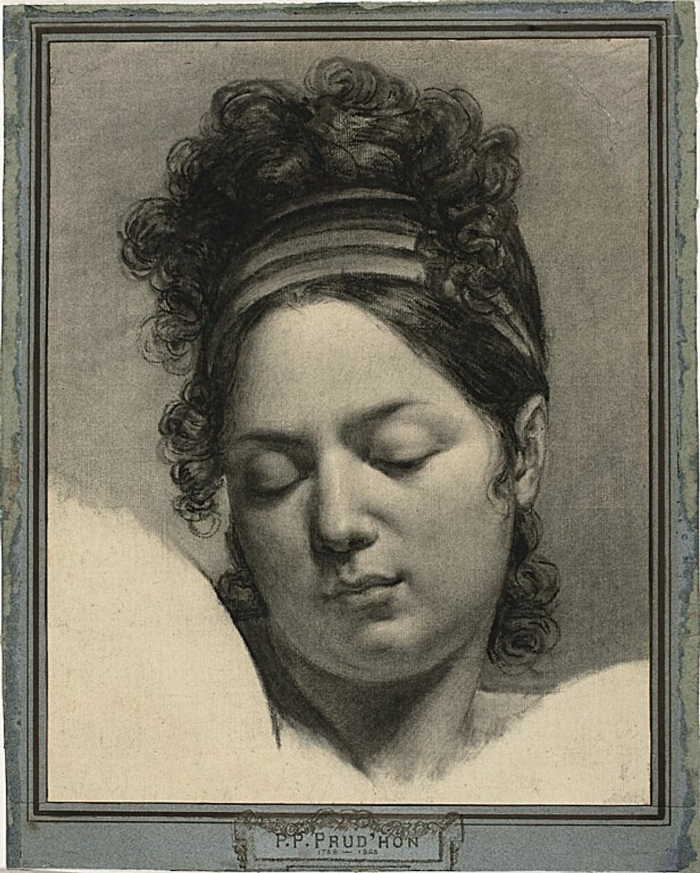 Hovedet af en kvinde af Pierre Paul Prud