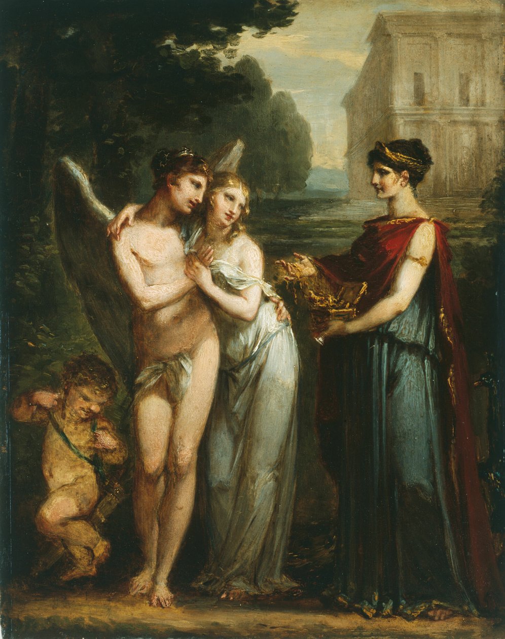 Uskyldigheden foretrækker kærlighed frem for rigdom af Pierre Paul Prud