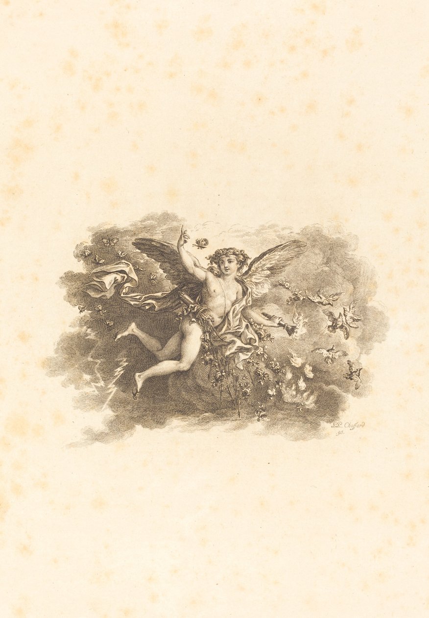 Fleuron for titelsiderne af Pierre Philippe Choffard