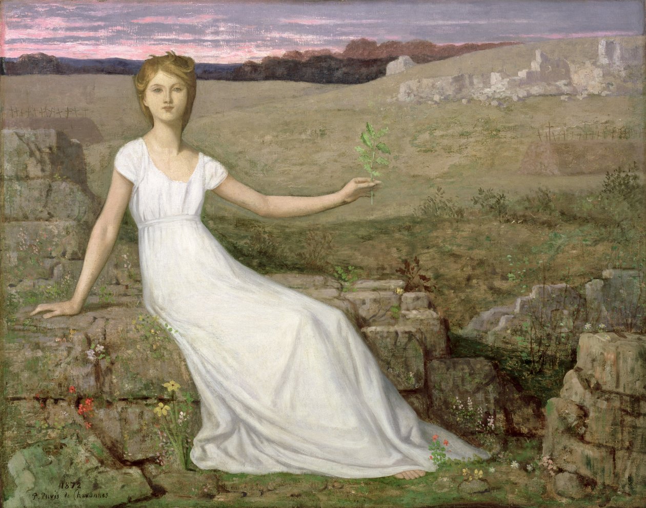 Hope, 1872 (se 83731) af Pierre Puvis de Chavannes