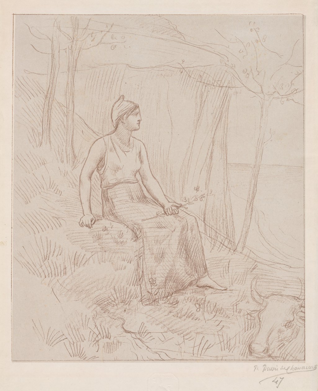 Normandiet. af Pierre Puvis de Chavannes