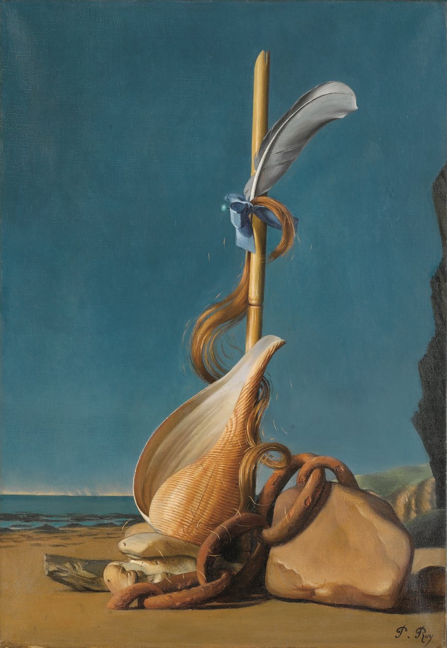 Andromeda-fangen, ca. 1930 (olie på lærred) af Pierre Roy