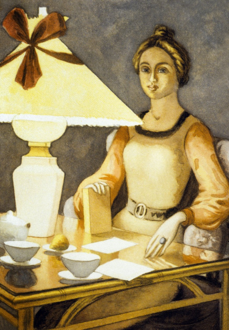 Angele, illustration fra "Paludes" af Andre Gide af Pierre Roy