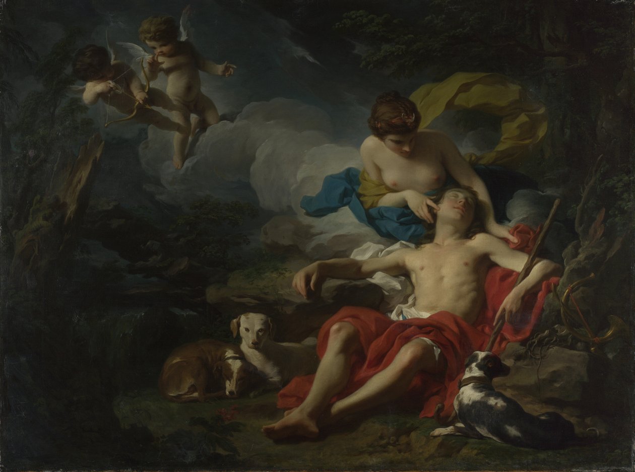 Diana og Endymion, ca. 1745 (olie på lærred) af Pierre Subleyras