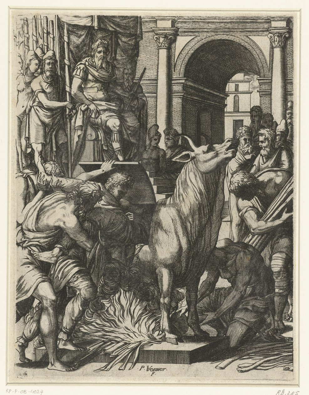 Tyren fra Phalaris af Pierre Woeiriot (II)