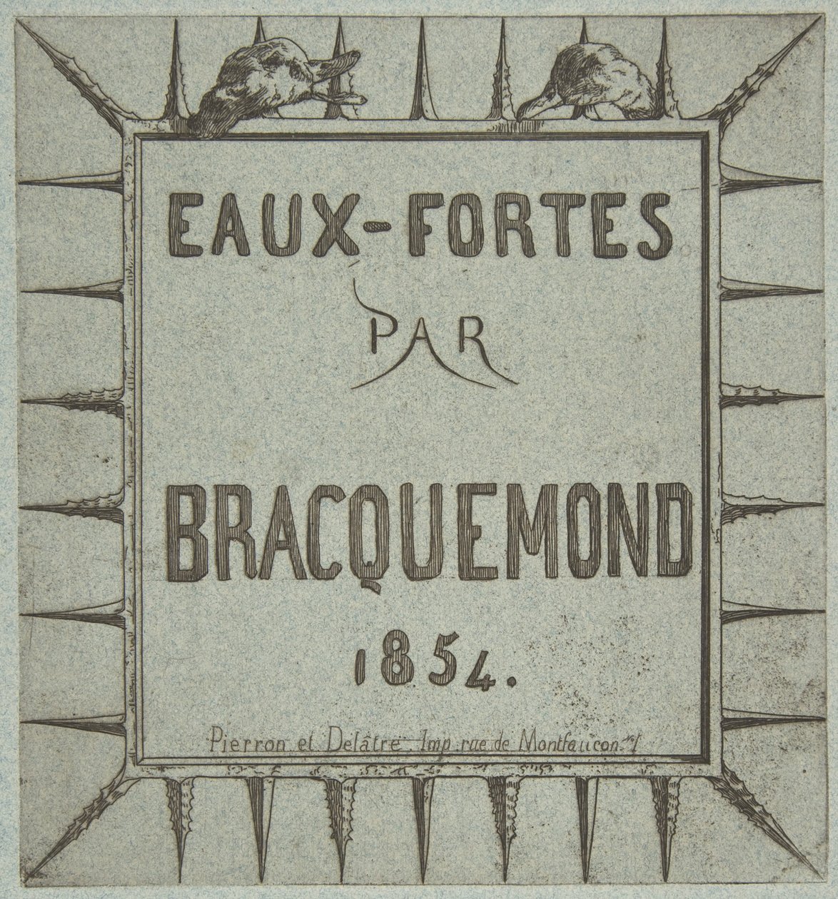 Raderinger af Bracquemond, 1854. af Pierron et Delâtre