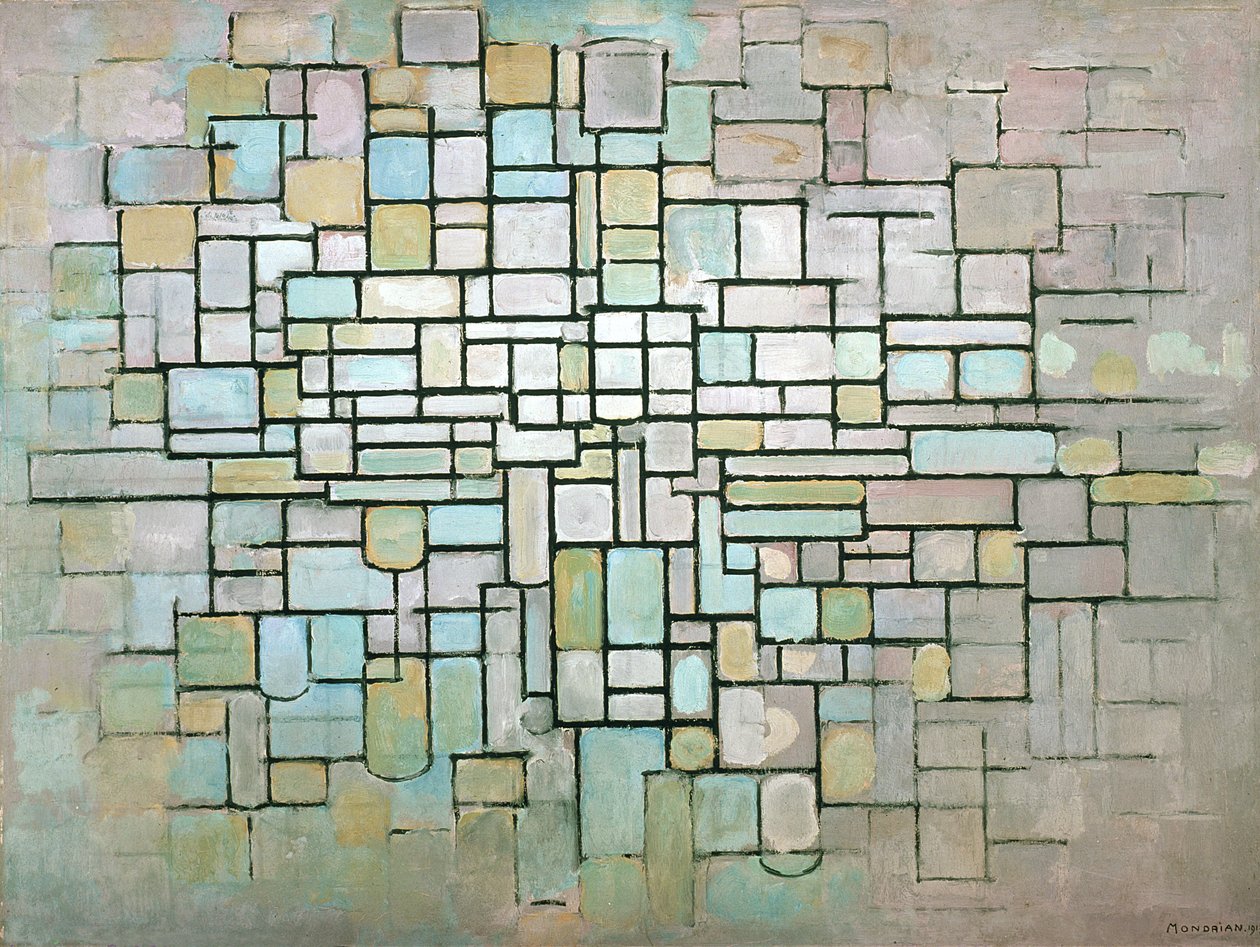 Komposition nr. II, 1913 af Piet Mondrian