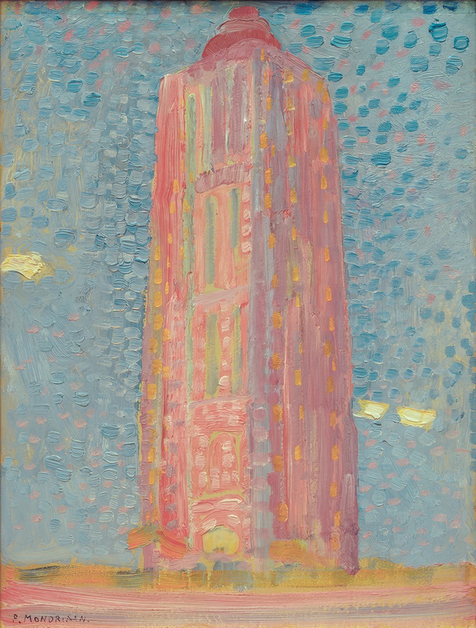 Fyrtårn ved Westkapelle af Piet Mondrian