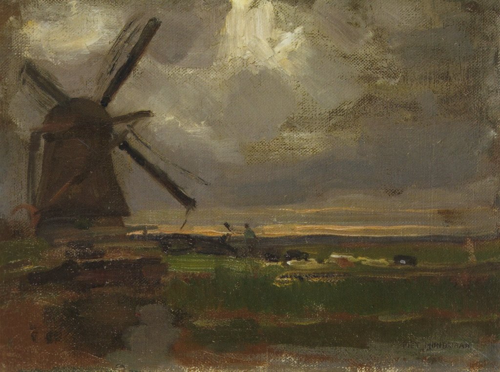 Vindmølle ved t Gein af Piet Mondrian