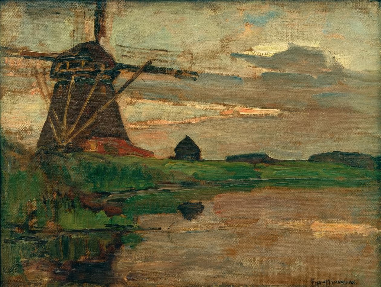 Østsiden Muhlea af Piet Mondrian
