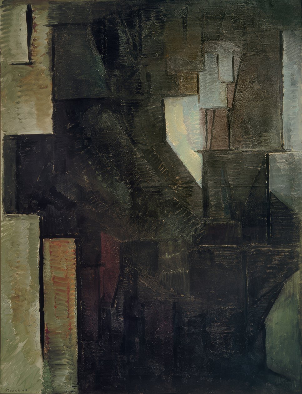 Portræt af en dame af Piet Mondrian