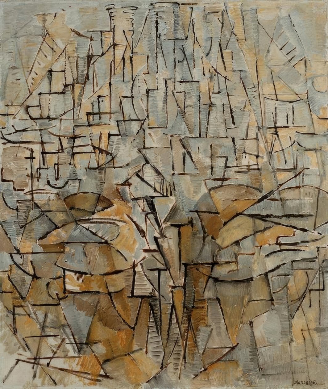 bord nr. 4; sammensætning nr. VIII; Sammensætning 3 af Piet Mondrian