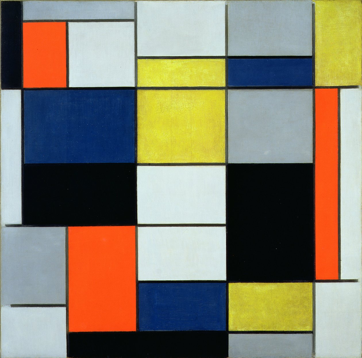 Sammensætning A af Piet Mondrian