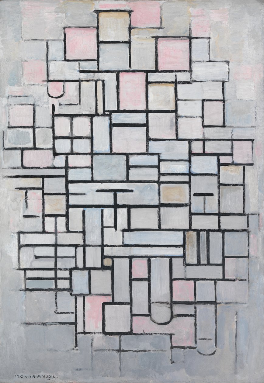 Sammensætning nr. IV af Piet Mondrian