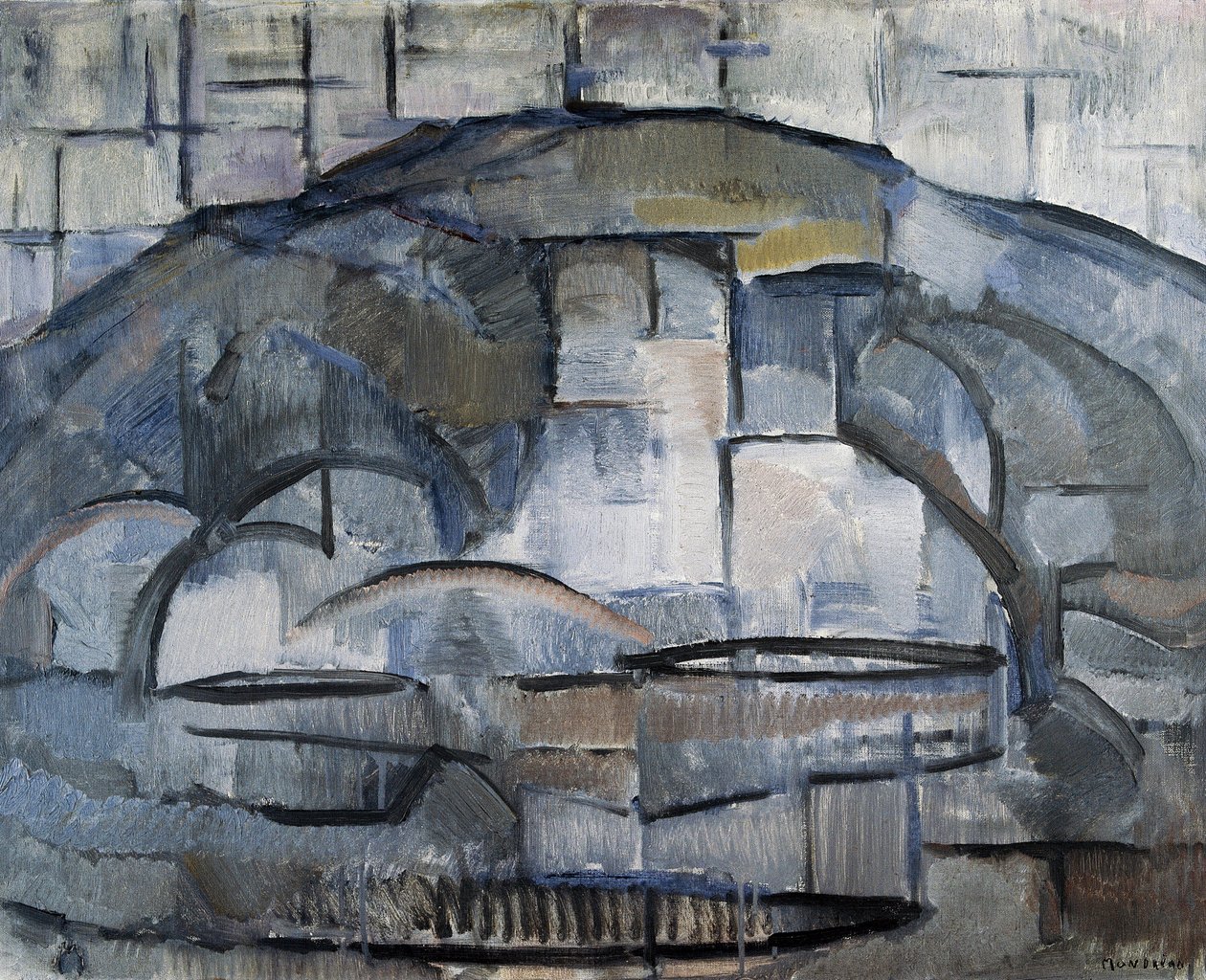 Landskab af Piet Mondrian