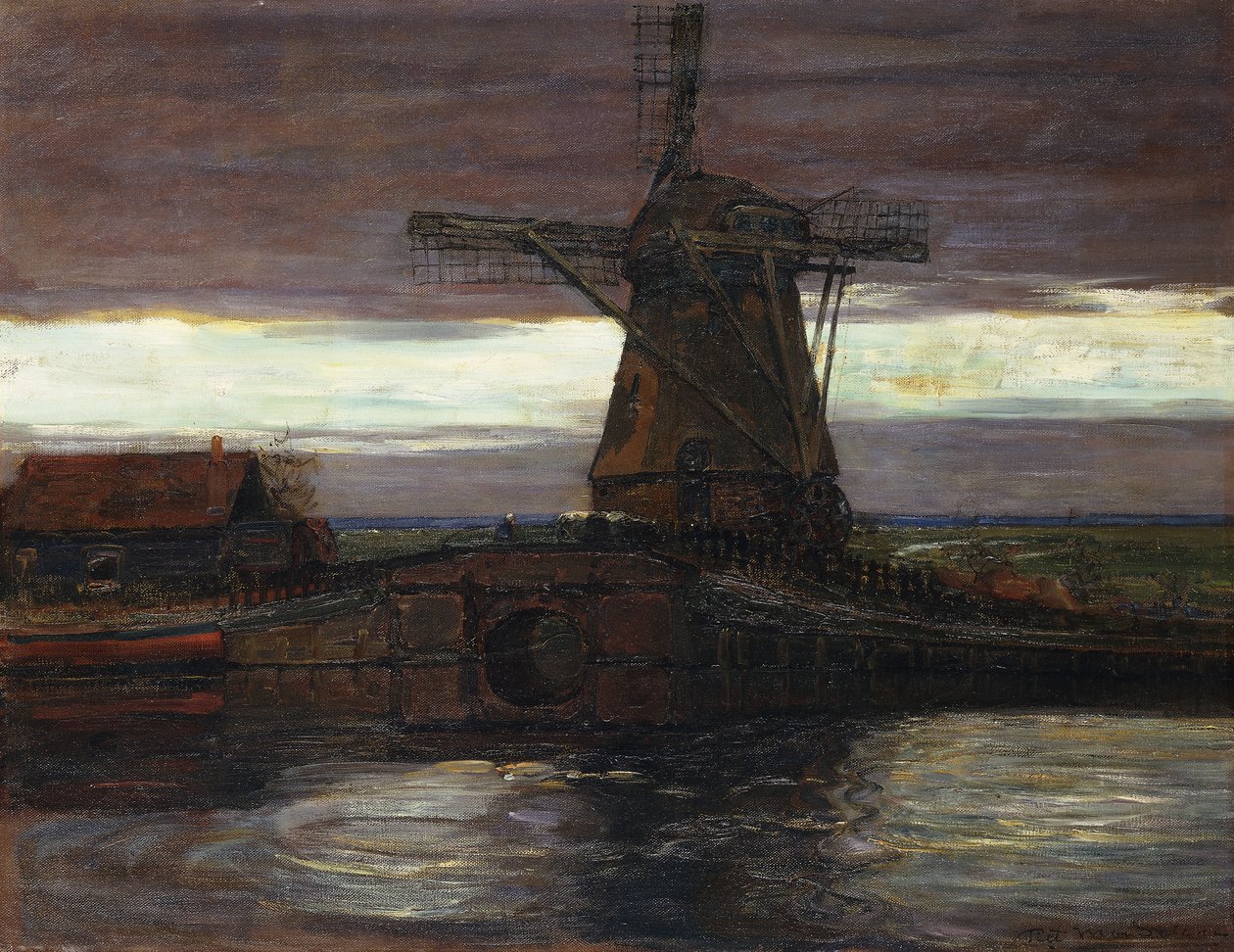 Møllen; Le Moulin af Piet Mondrian