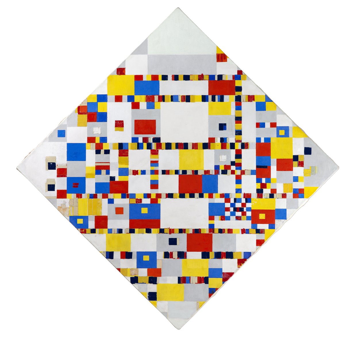 Victory Boogie Woogie (ufærdig) af Piet Mondrian