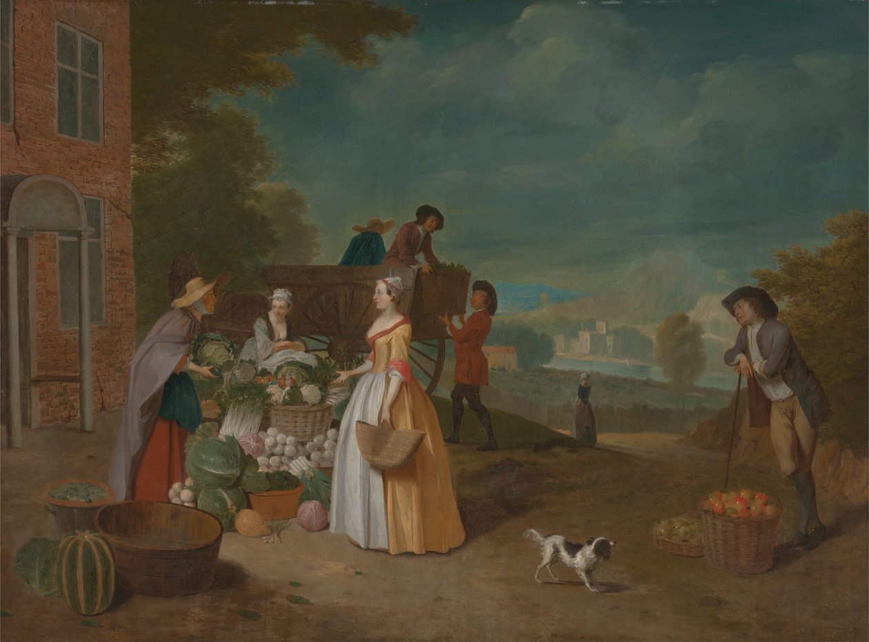Grøntsags sælgeren af Pieter Angillis