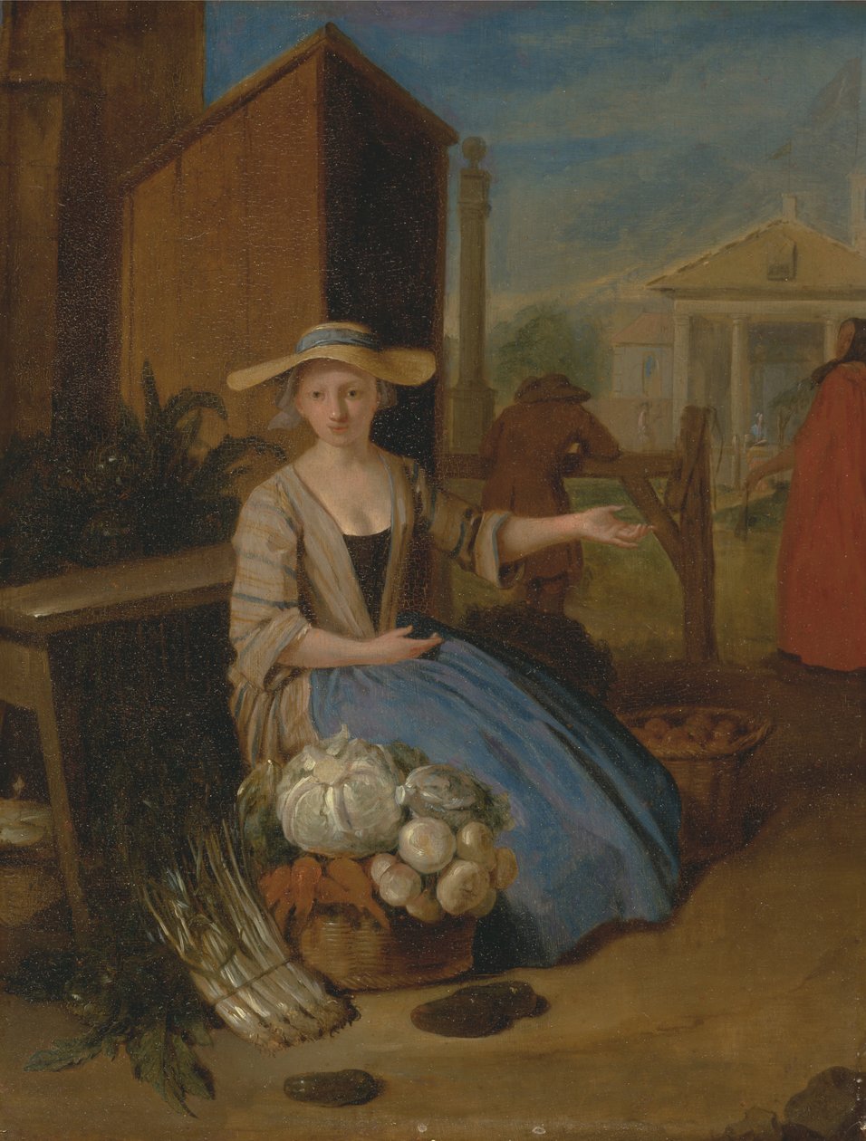 Grøntsags sælger, Covent Garden af Pieter Angillis