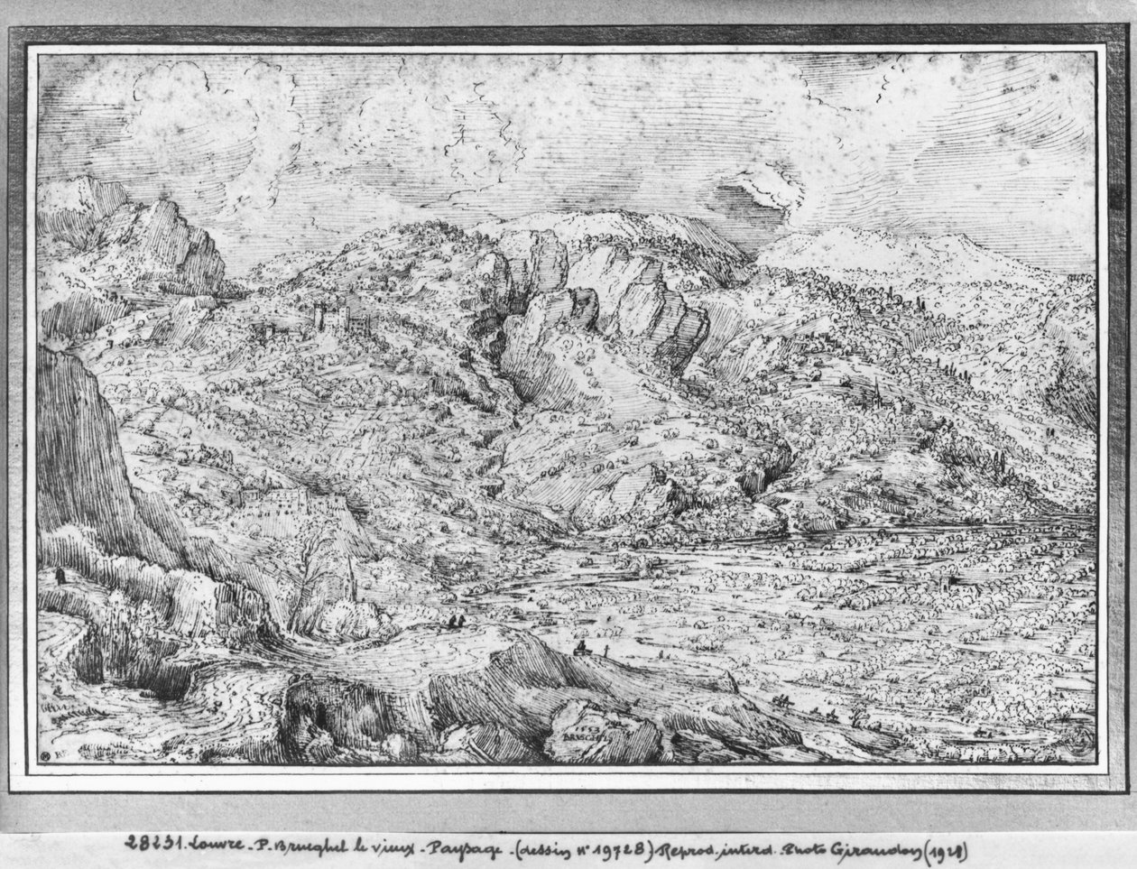 Alpelandskab, 1553 af Pieter Bruegel the Elder