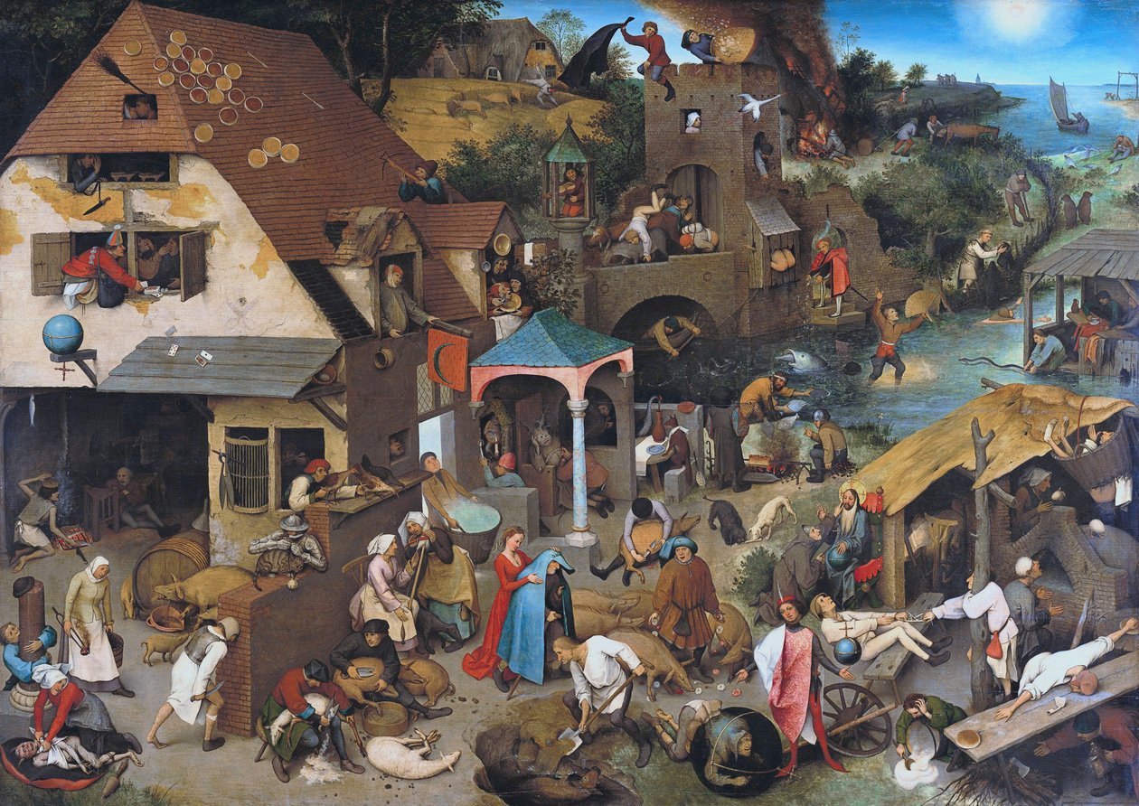 De hollandske ordsprog af Pieter Bruegel the Elder