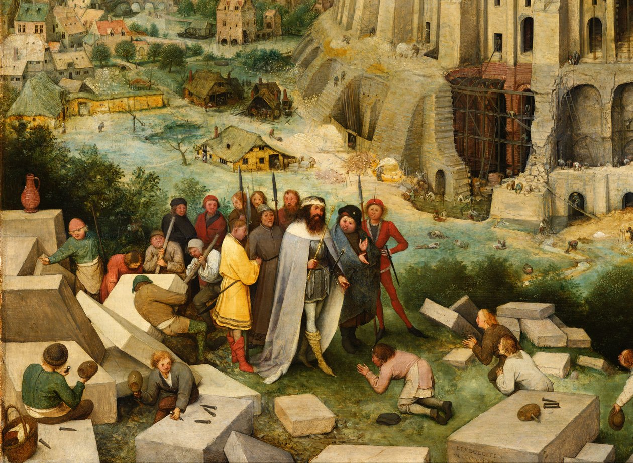 Babelstårnet, detaljer af Pieter Bruegel the Elder