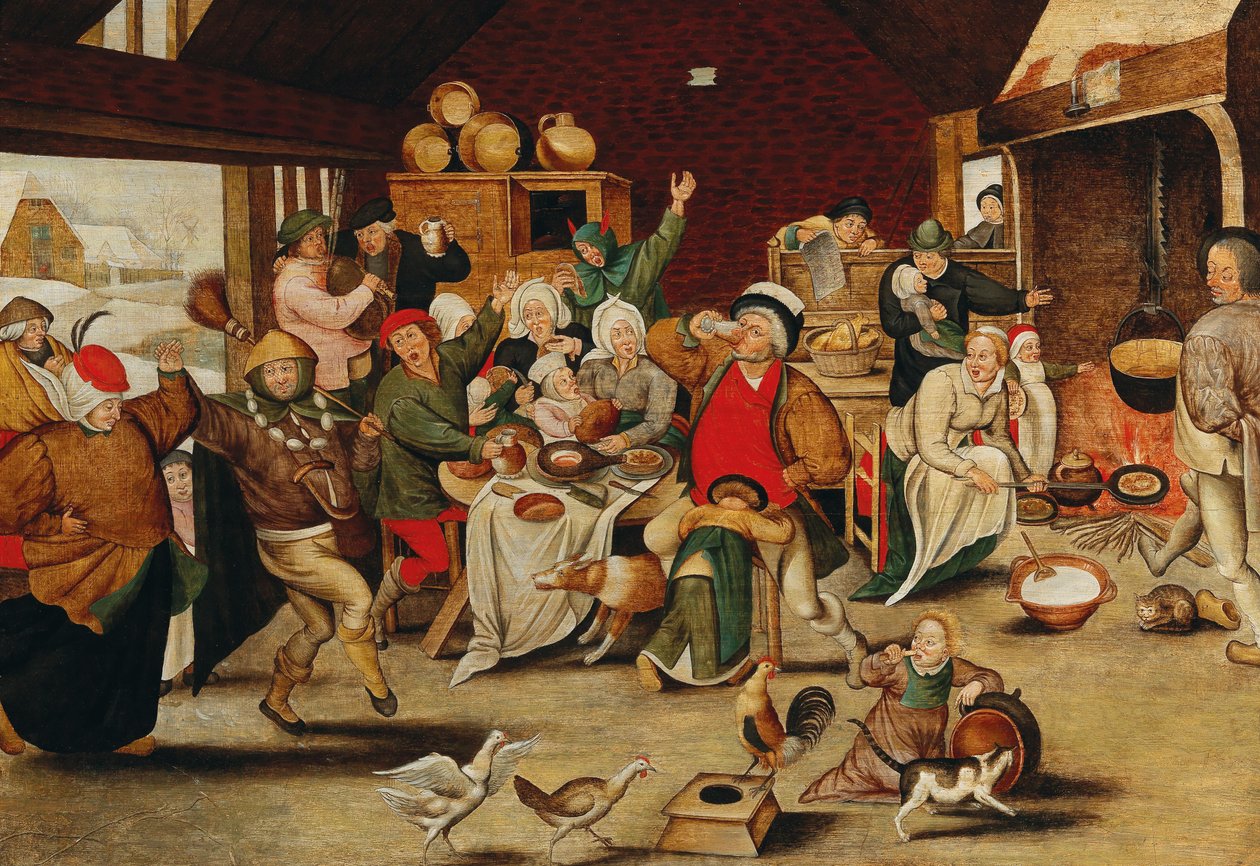 Kongen drikker af Pieter Brueghel the Younger