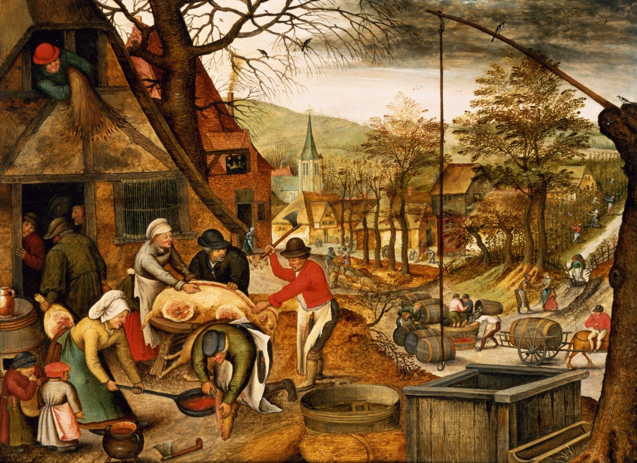 Allegori om efteråret af Pieter Brueghel the Younger