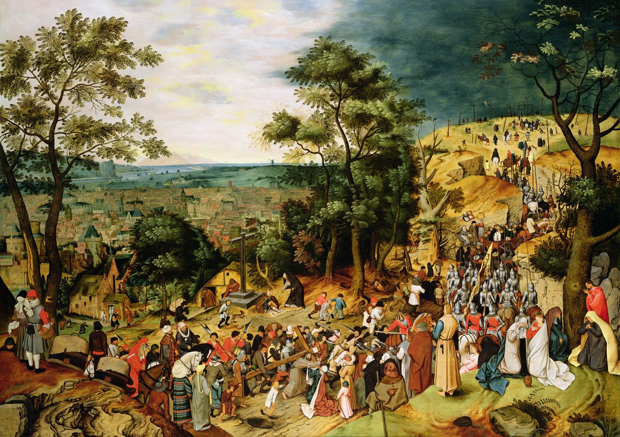 Kristus på vej til Golgata, 1607 (panel) af Pieter Brueghel the Younger