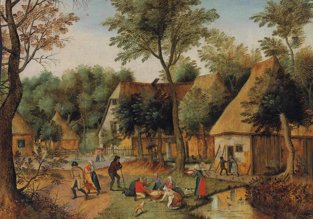 Måltid i landet af Pieter Brueghel the Younger