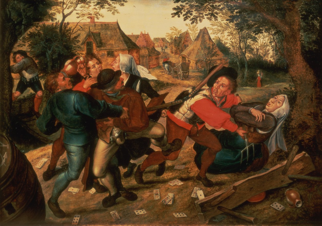 Gamblere skændes af Pieter Brueghel the Younger