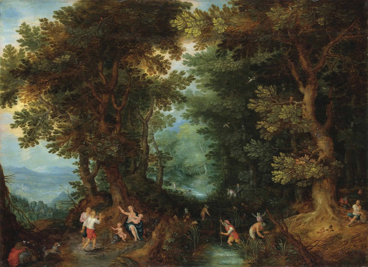 Latona forvandlede de lykiske bønder til frøer af Pieter Brueghel the Younger