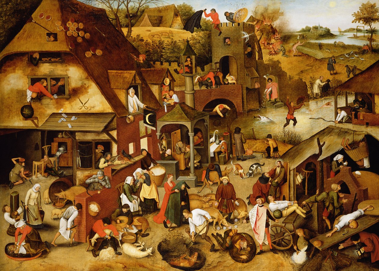 De flamske Ordsprog af Pieter Brueghel the Younger
