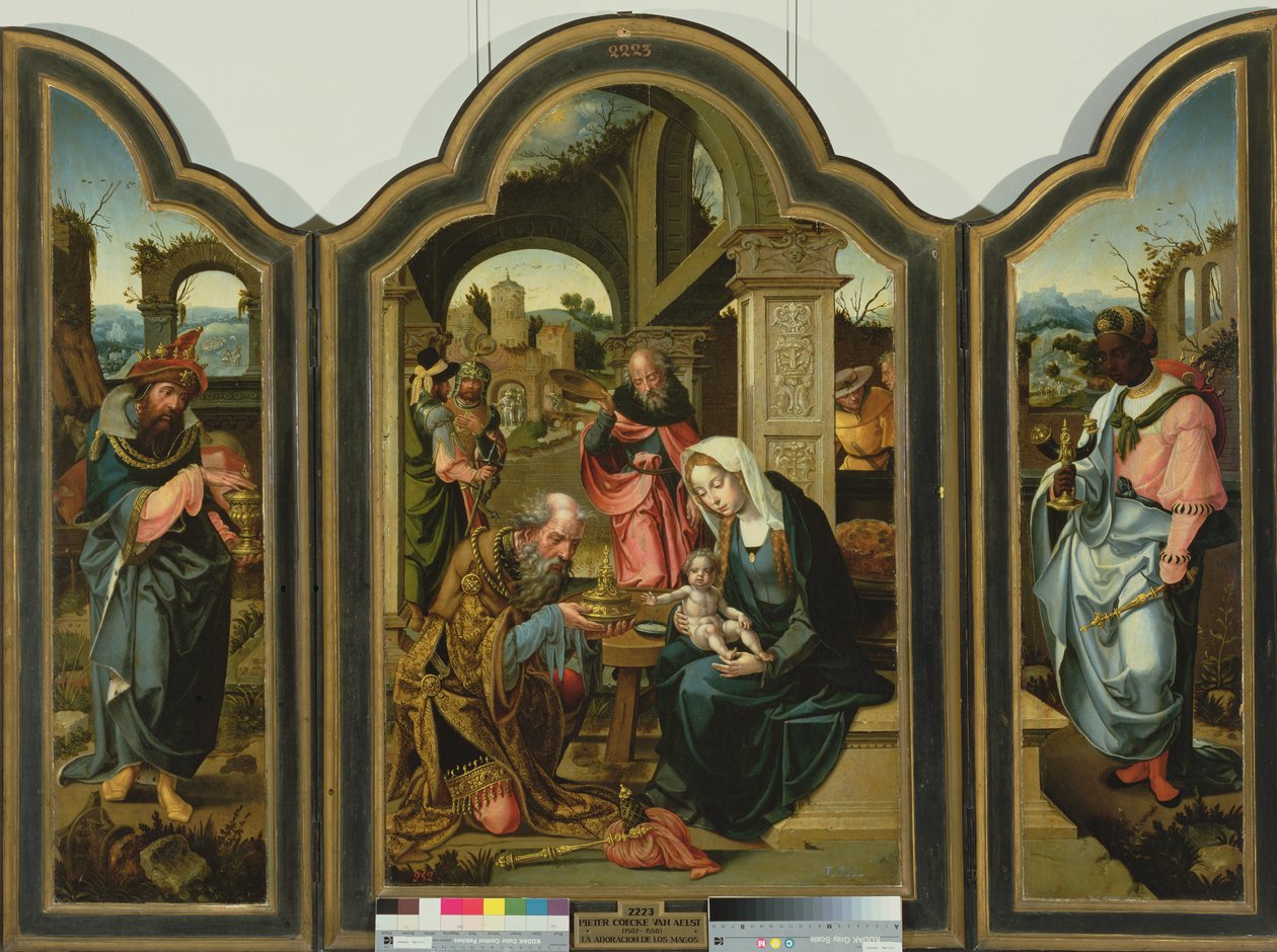 Tilbedelse af Magi af Pieter Coecke van Aelst