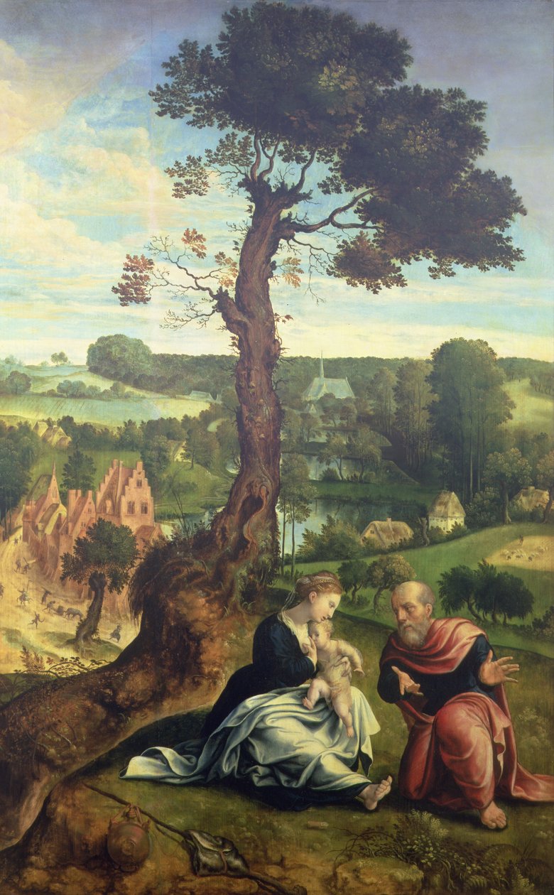 The Rest on the Flight into Egypt, c.1534-40 (panel) af Pieter Coecke van Aelst