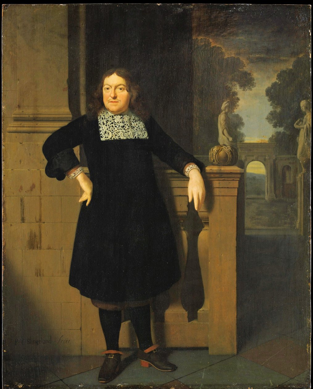 Portræt af Johan Hulshout (1623–1687) af Pieter Cornelisz van Slingelandt