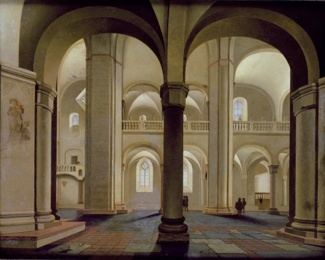 Interiør af Saint Mary-kirken i Utrecht, 1637 (olie på egetræspanel) af Pieter Janszoon Saenredam