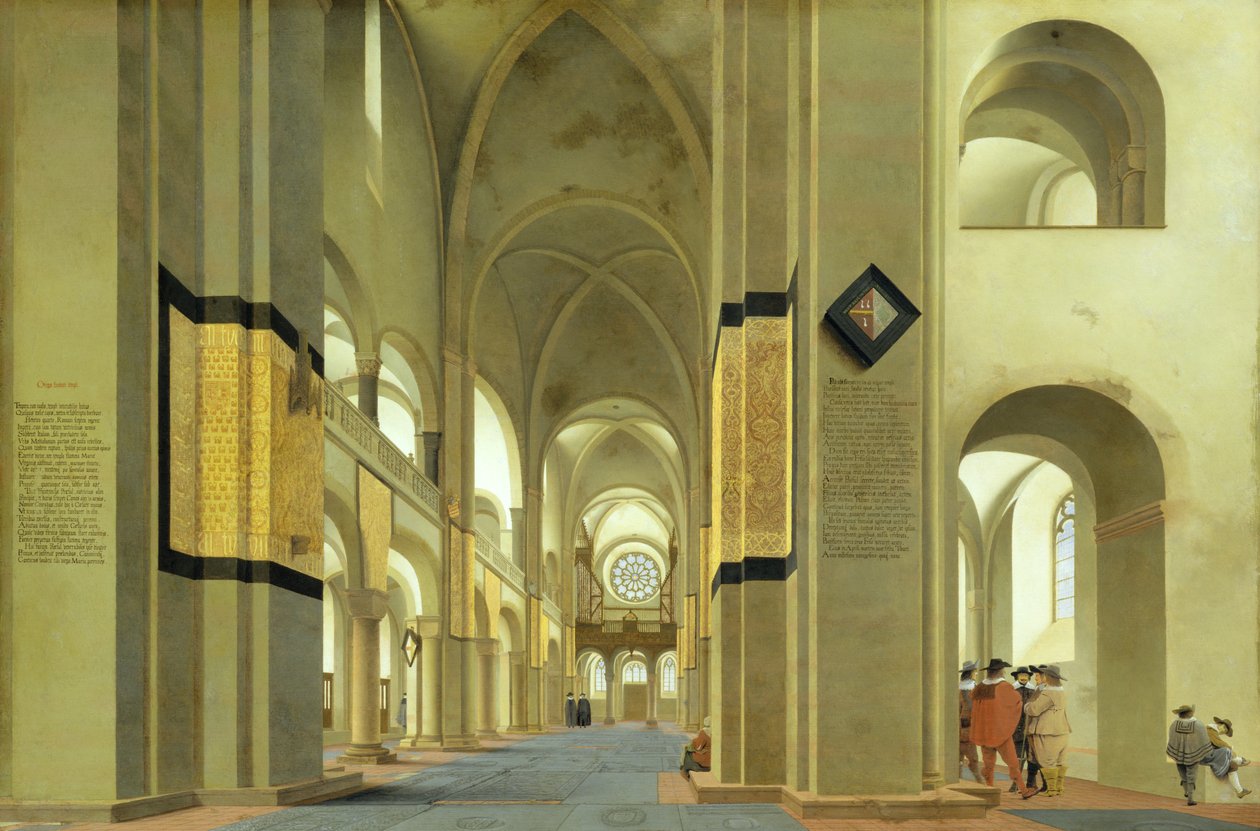 Interiør af Marienkirche i Utrecht, 1638 af Pieter Janszoon Saenredam