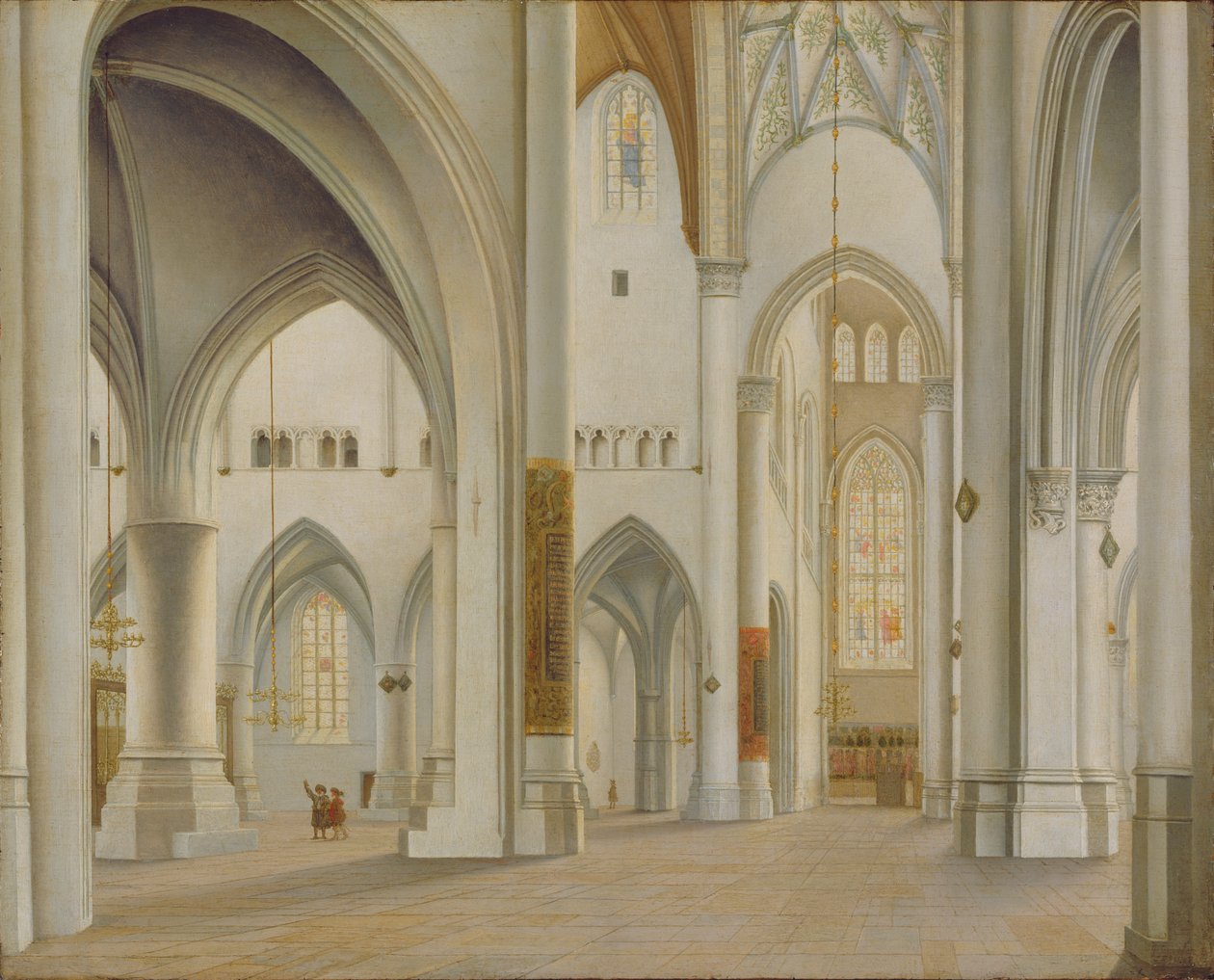 Det indre af Saint Bavo, Haarlem, 1628 af Pieter Janszoon Saenredam