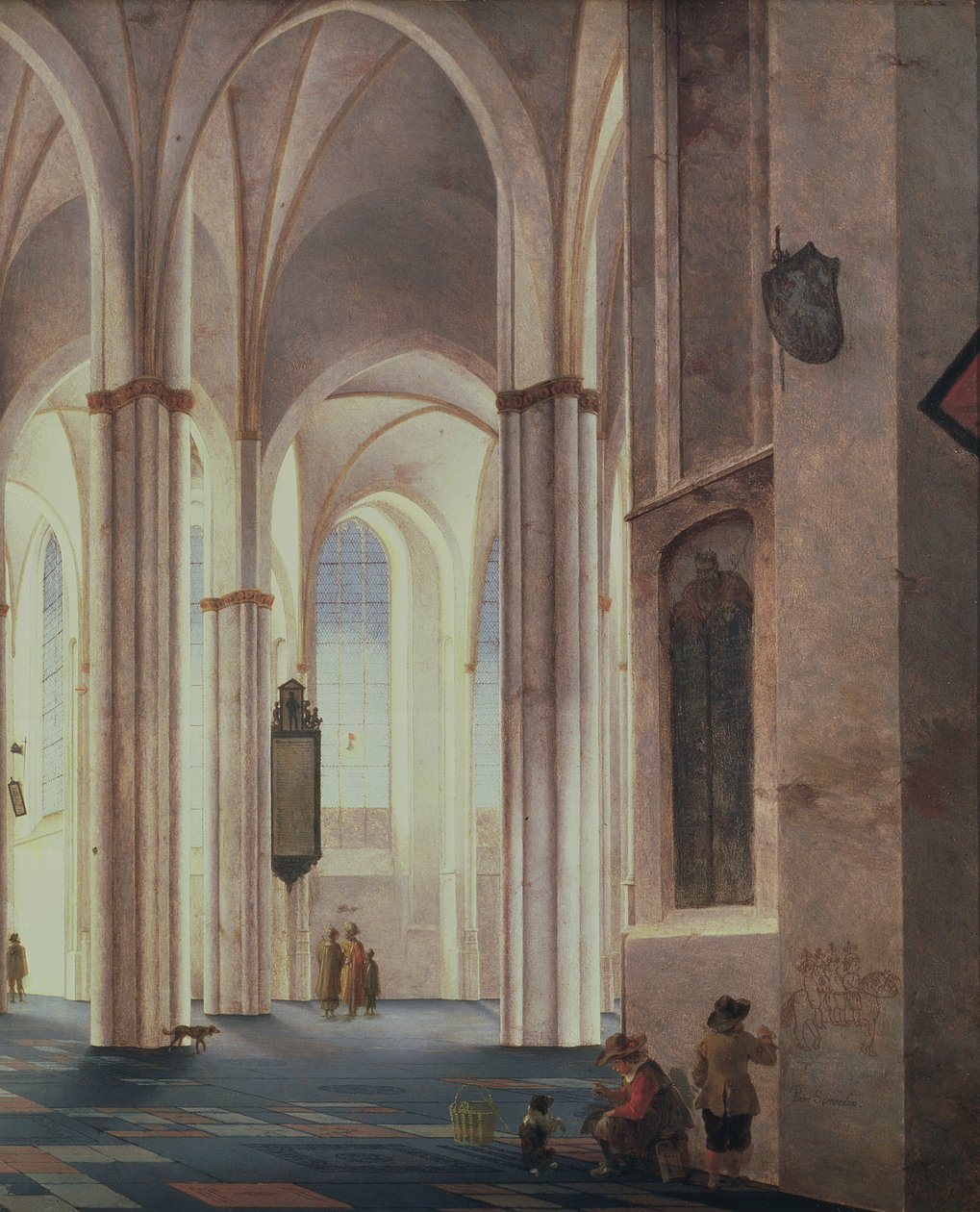 Det indre af Buurkerk i Utrecht, 1644 af Pieter Janszoon Saenredam