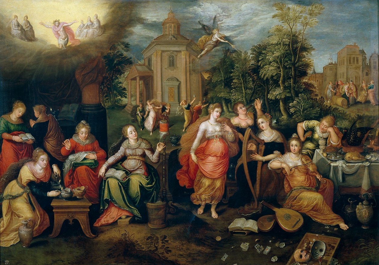 De tåbelige jomfruer og de kloge jomfruer af Pieter Lisaert