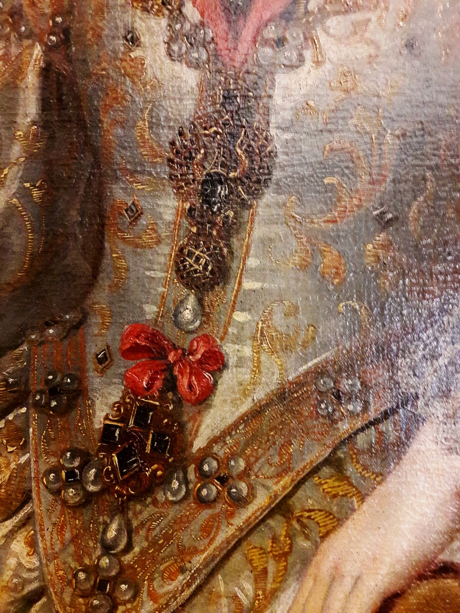 Portræt af Konstanz af Østrig i kroningsdragt af Pieter Claesz Soutman