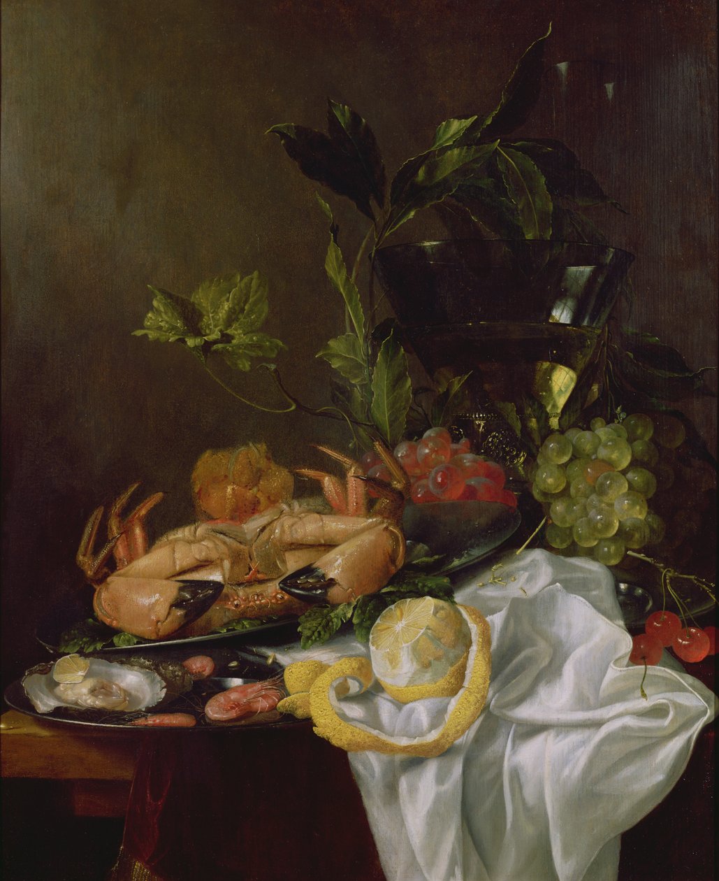 Stilleben, 1600-tallet af Pieter de Ring