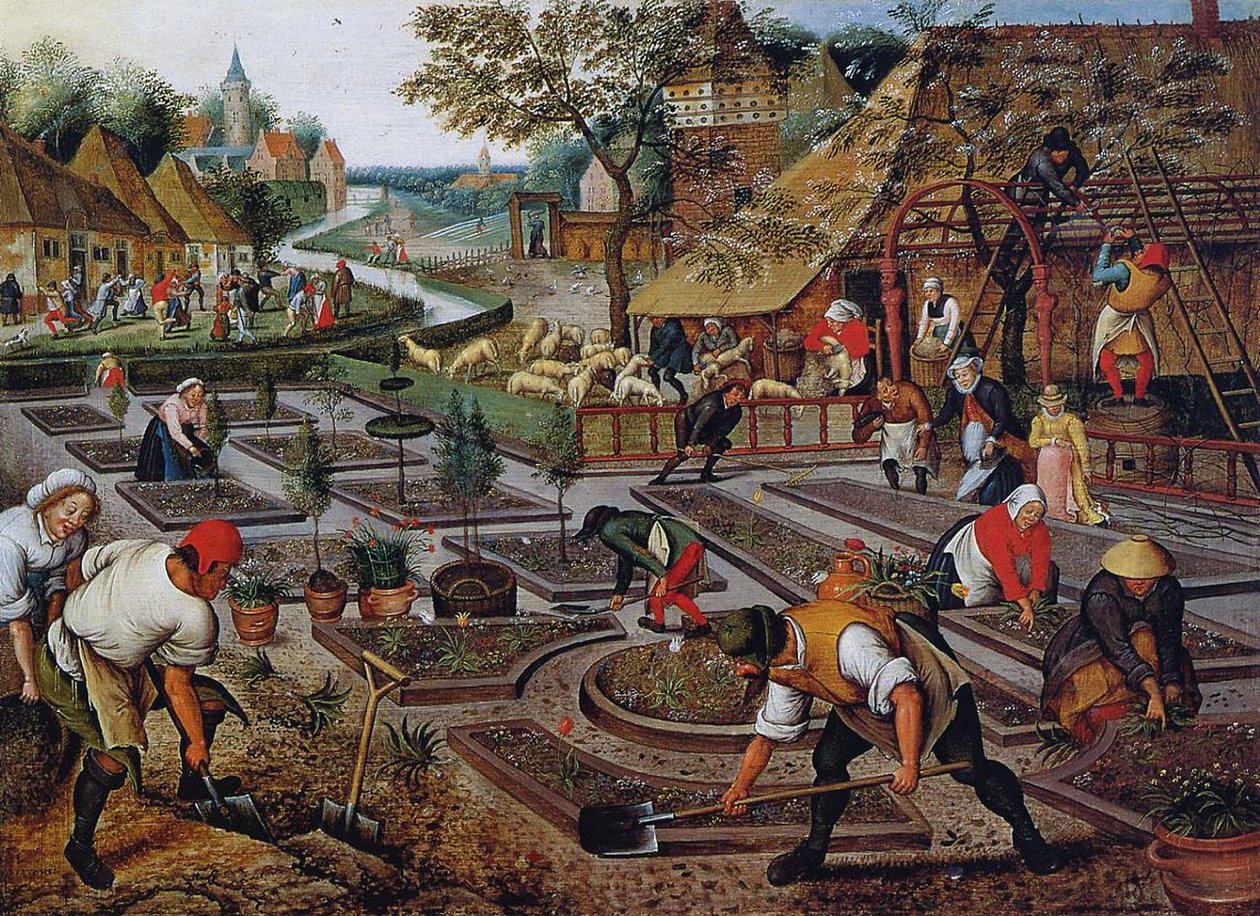 Havearbejde, c.1637-38 af Pieter Brueghel the Younger